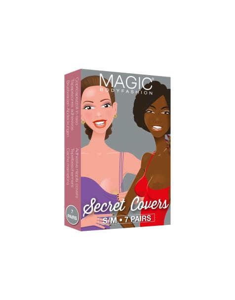 Magic Bodyfashion – Zestaw 7 wodoodpornych naklejek na sutki w kolorze beżowym - view 1
