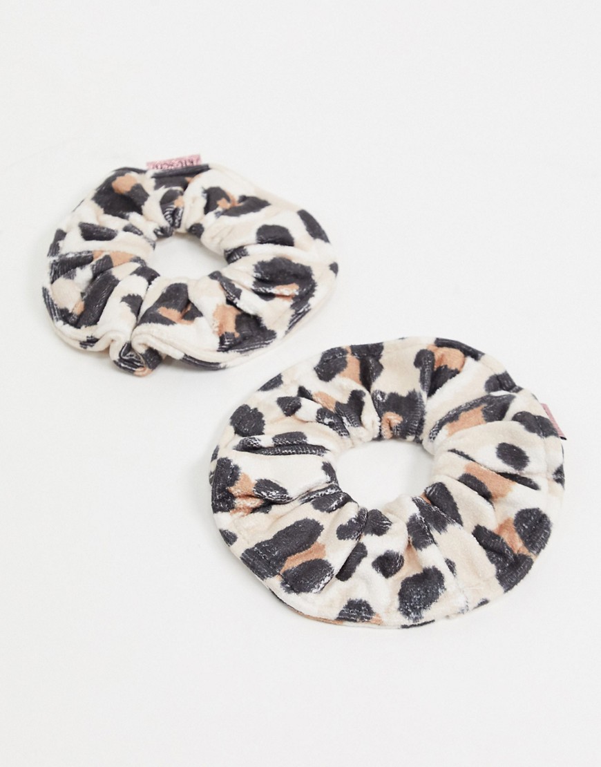 фото Махровые резинки для волос из микрофибры с леопардовым принтом kitsch-бесцветный