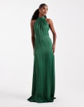 [Maids to Measure] Maids to Measure Bridesmaid halter neck maxi dress in emerald-Green 34 Emerald