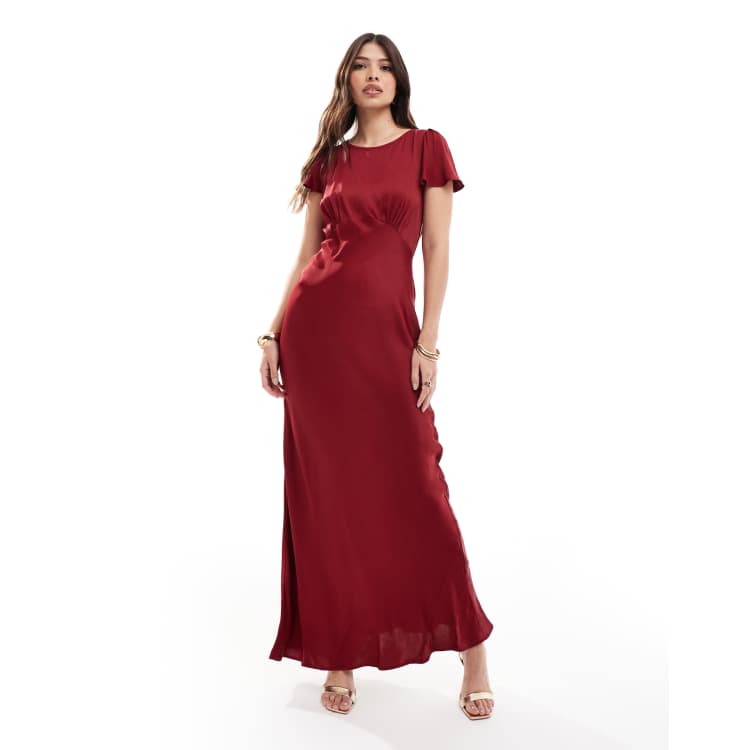 Burgundy bridesmaid dresses asos best sale