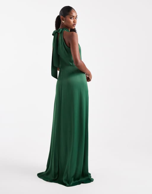 Maids to Measure Bruidsmeisjes Maxi-jurk met halternek in