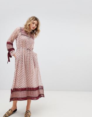 maison scotch maxi dress