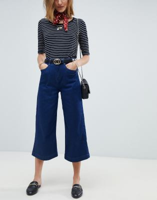 Maison Scotch Designers Favorite Wide Leg Jeans-Navy