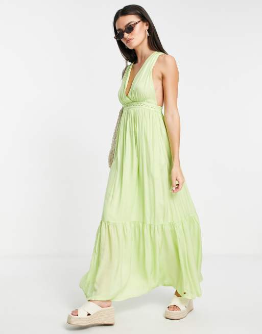 Lime green outlet summer dress