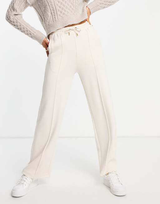 Maison Scotch - Pantaloni della tuta morbidi color crema