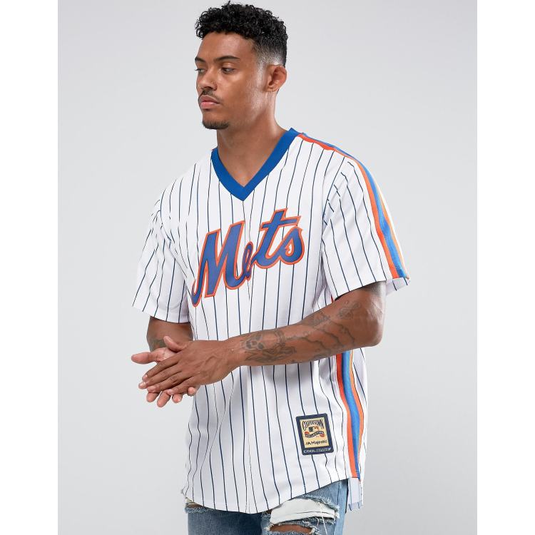 NWT-MEN-X-LARGE NY METS WHITE MAJESTIC MLB AUTHENTIC LICENSED BASEBALL  JERSEY