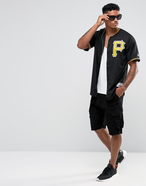  Majestic Pittsburgh Pirates Adult Cap/Adult Small Replica  Jersey Combo Black/Yellow : Sports Fan Jerseys : Sports & Outdoors