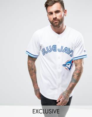 blue jays button up shirt