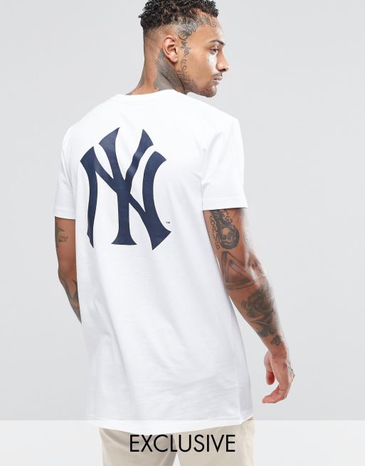 Majestic New York Yankees Longline Baseball Jersey Exclusive To