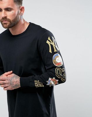 Majestic New York Yankees Longline T-Shirt Exclusive to ASOS