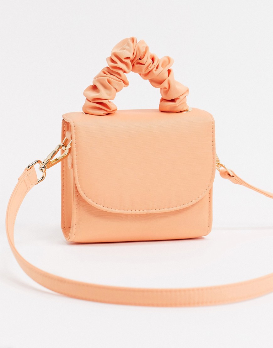 фото Маленькая сумка абрикосового цвета с ручкой topshop-оранжевый