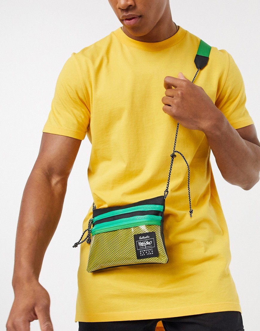 фото Маленькая сумка с желтой вставкой mossimo-зеленый
