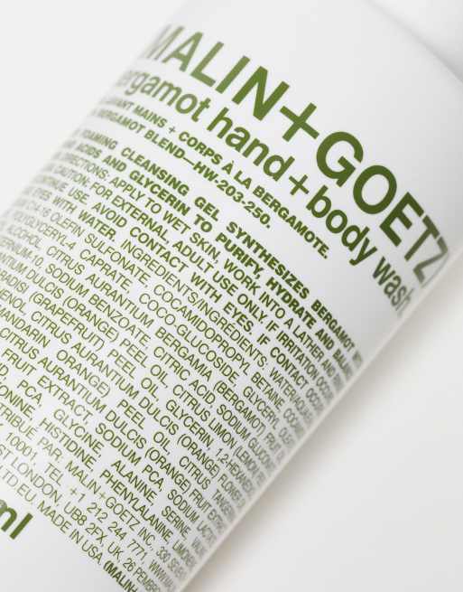 Malin + Goetz gel de manos y cuerpo de bergamota, 2 de 4