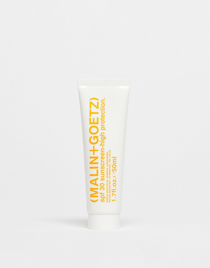 Malin + Goetz SPF30 High Protection Sunscreen 50ml-No colour