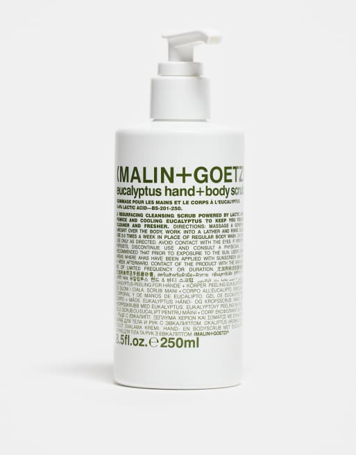 MALIN+GOETZ – Hand- und Körperpeeling mit Eucalyptus 