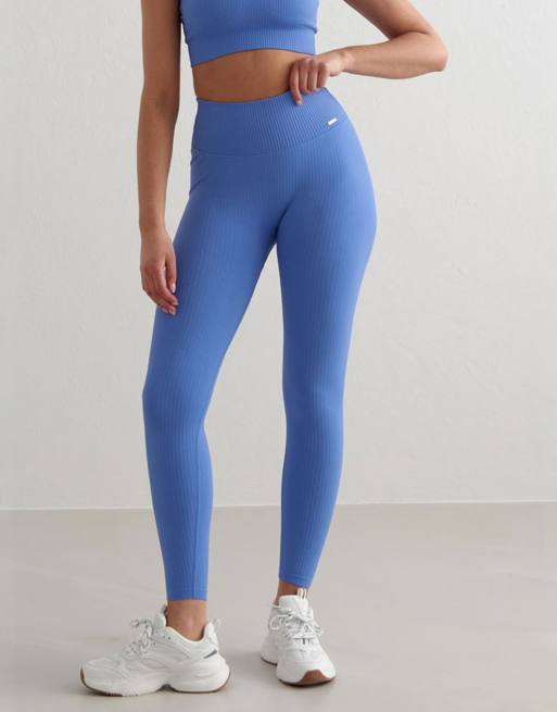 Mallas azules de canalé sin costuras Sea de Aim'n