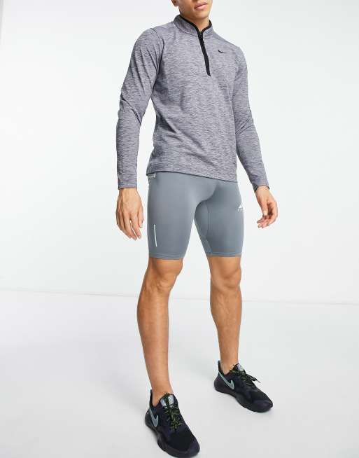 Mallas cortas grises de largo medio Dri-FIT de Nike Trail Running