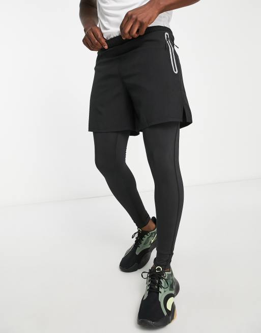 Mallas con pantalon corto clearance
