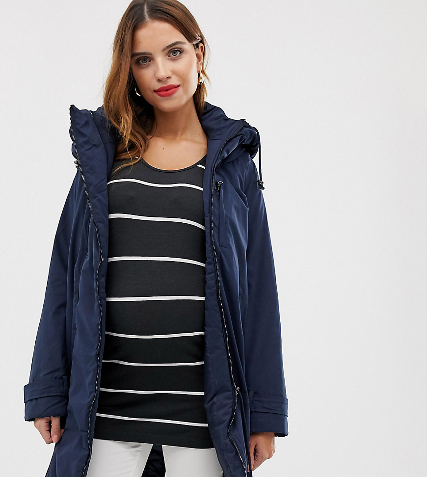 Mamalicious 2-in-1 padded coat with zip out panel-Navy