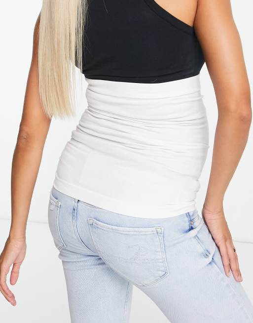 Mamalicious – 2er-Pack Bauchbänder aus Baumwollmix in Schwarz und Weiß - MULTI, 2 von 4