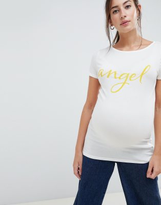 Mamalicious - Angel - T-shirt-Crème