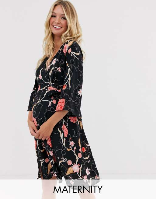 Kræft Simuler Gå forud Mamalicious - blomstret Maternity Kjole | ASOS