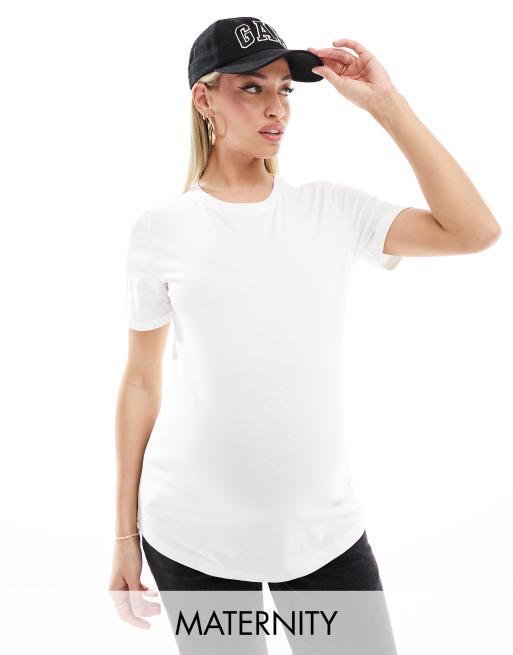 Mamalicious – Mammakläder – Vit t-shirt i bomull