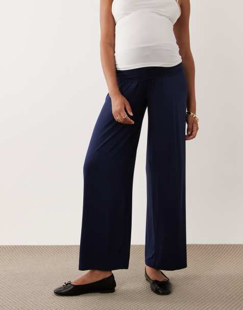 Mamalicious Maternity 2-i-1 ballonbukser i jersey i navy - view 1