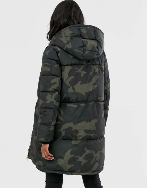 Mamalicious camo deals padded coat