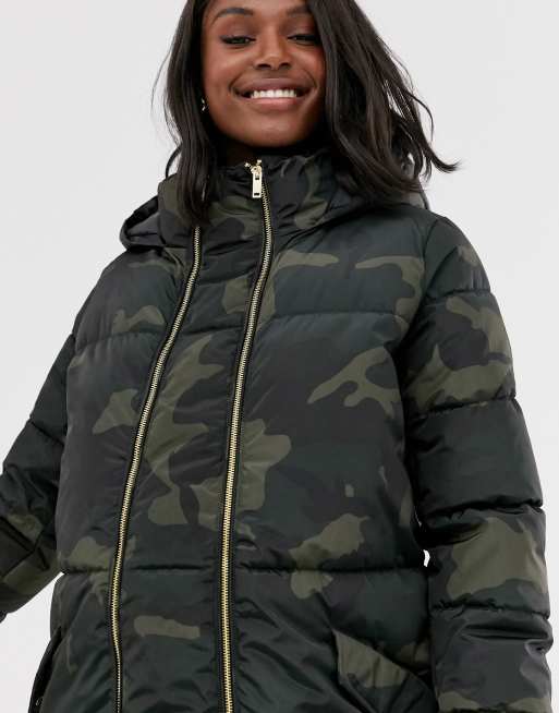 Mamalicious camo deals padded coat