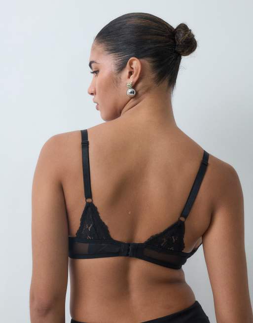 Mamalicious Maternity 2 pack lace nursing function bras in black, 4 of 5