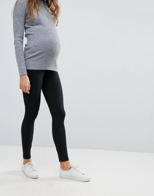 Mamalicious Maternity 2 pack leggings in black - MULTI