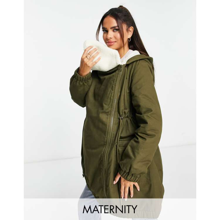 Mamalicious camo padded coat best sale