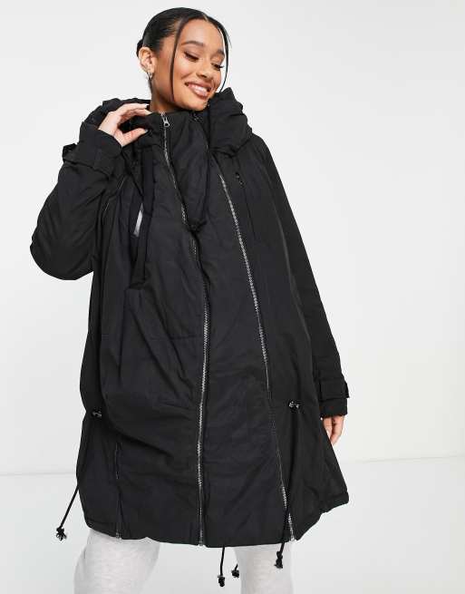 Mamalicious Jessa A Maternity Parka Black