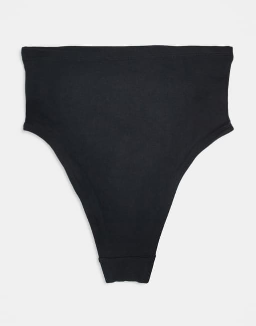 Mamalicious Maternity 3 pack high waist high leg briefs in black, 3 of 3
