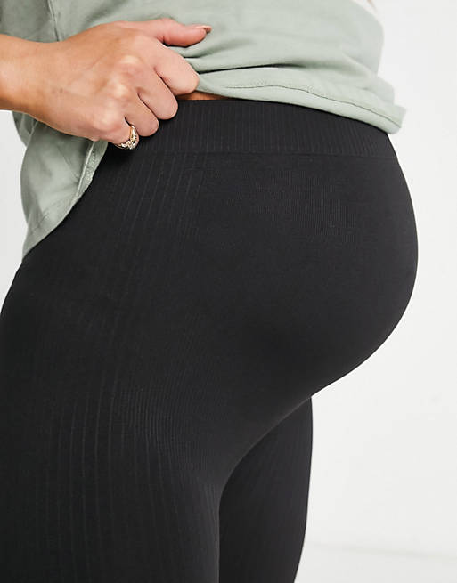 Mamalicious Maternity active legging in black - part of a set