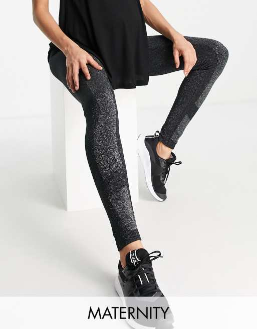 Mamalicious Maternity active leggings coord in black BLACK ASOS