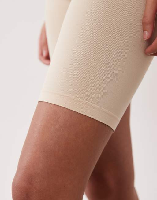 Mamalicious – Maternity – Beige shorts i seamless-design, del av set, 3 av 5