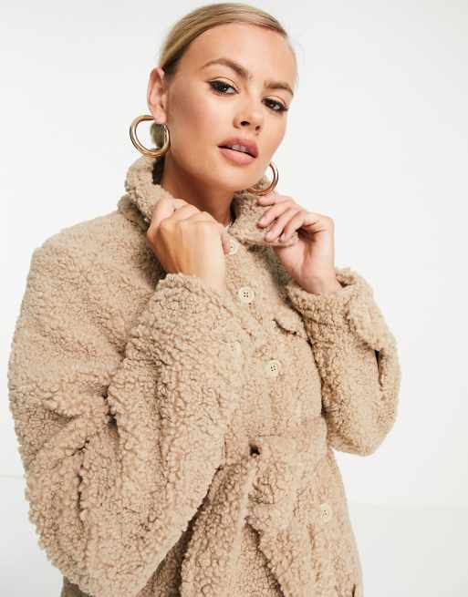 Tan cheap teddy jacket