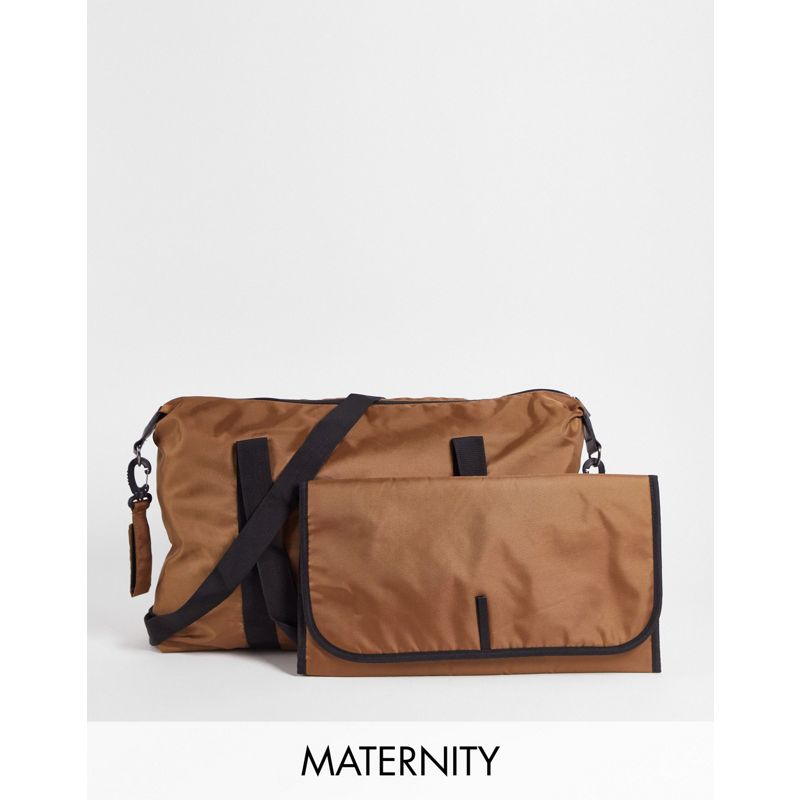 cGC0A Borse shopping Mamalicious Maternity - Borsa fasciatoio con tappetino marrone