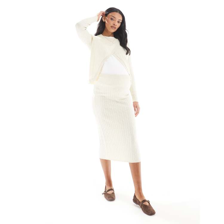スカート THEREDTHREAD S knit fit skirt cocoon THEREDTHREAD / ザレッドスレッド】S knit fit skirt cocoon