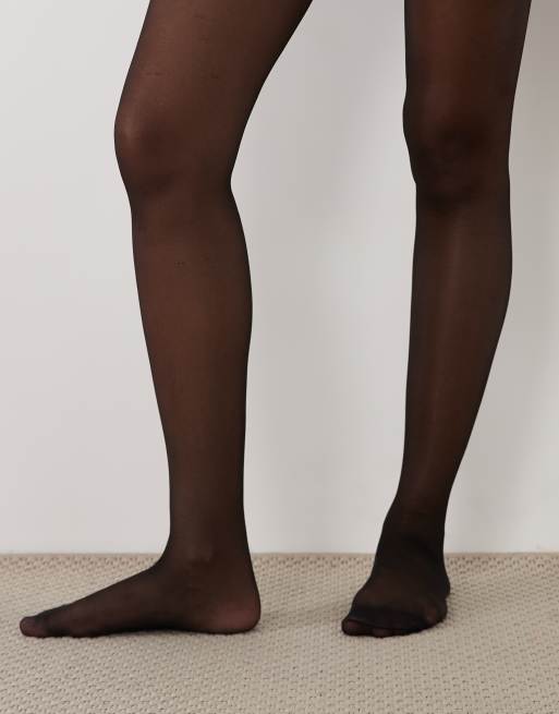 Mamalicious Maternity collant 20 denari 2 paia in nero trasparente e beige, 3 di 3