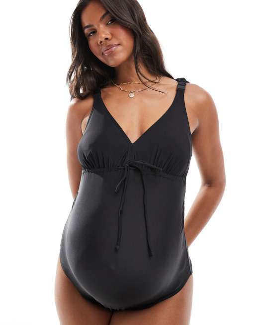 Mamalicious Maternity - Costume da bagno nero, 2 di 4