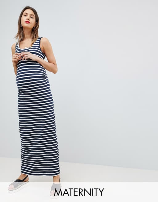 Striped bodycon sale maxi dress