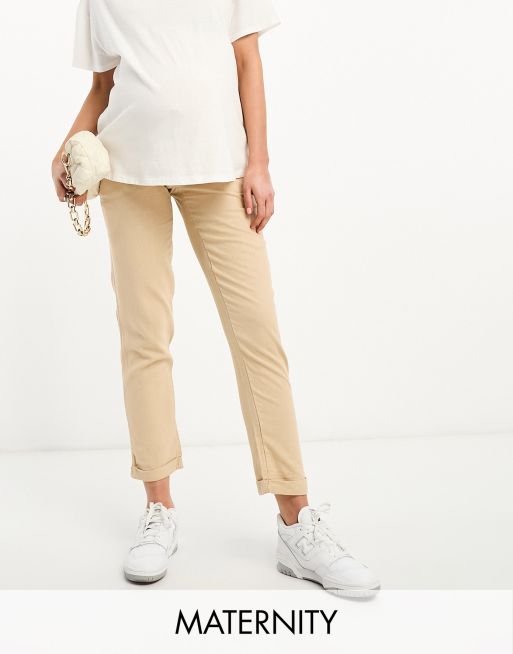 SlimFit Maternity Trousers (Cream)