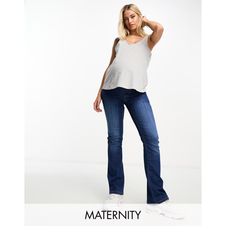 Maternity bell bottom jeans hot sale