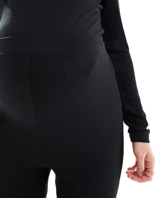 Mamalicious Maternity flared over the bump jersey pants in black - part of a set, 4 of 5