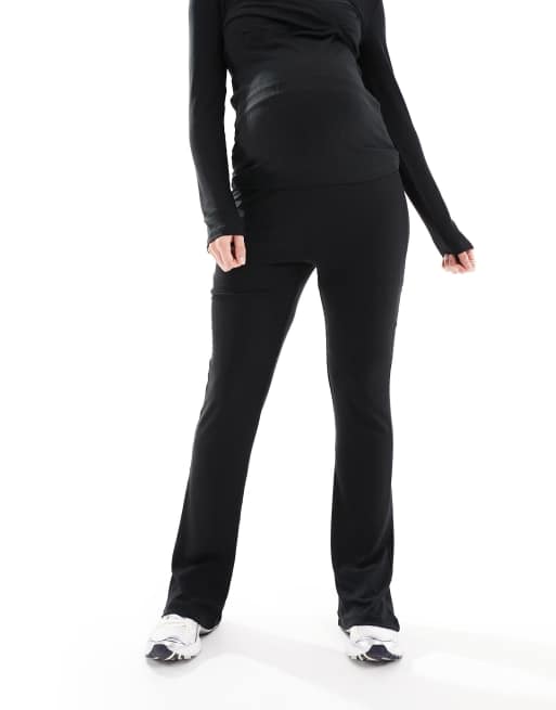 Mamalicious Maternity flared over the bump jersey pants in black - part of a set, 5 of 5