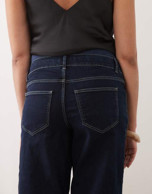 Mamalicious Maternity Fuji over the bump wide leg jeans in dark