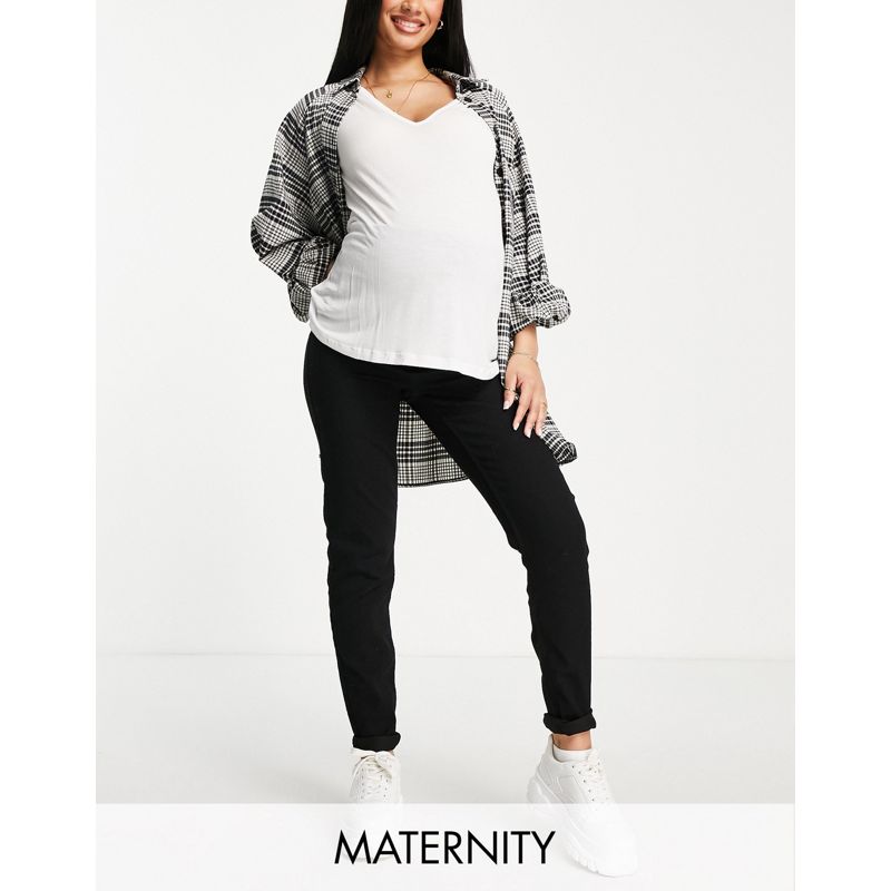 Jeans BdNM8 Mamalicious Maternity - Jeggings neri